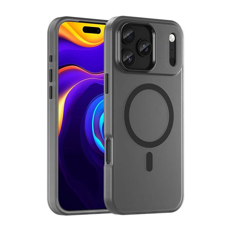 Shockproof Matte Transparent Case For Magsafe Case For iPhone 17 Pro Max 17 Air 17 Pro 17 Wireless Charge TPU Soft Cover Funda