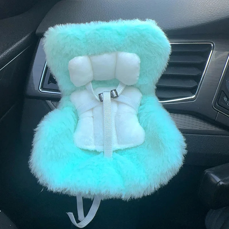 15-17cm doll Seat  Labubu carseat Safety Seat Cute Doll Air Outlet Aromatherapy decoration high-grade Car Interior Decoration