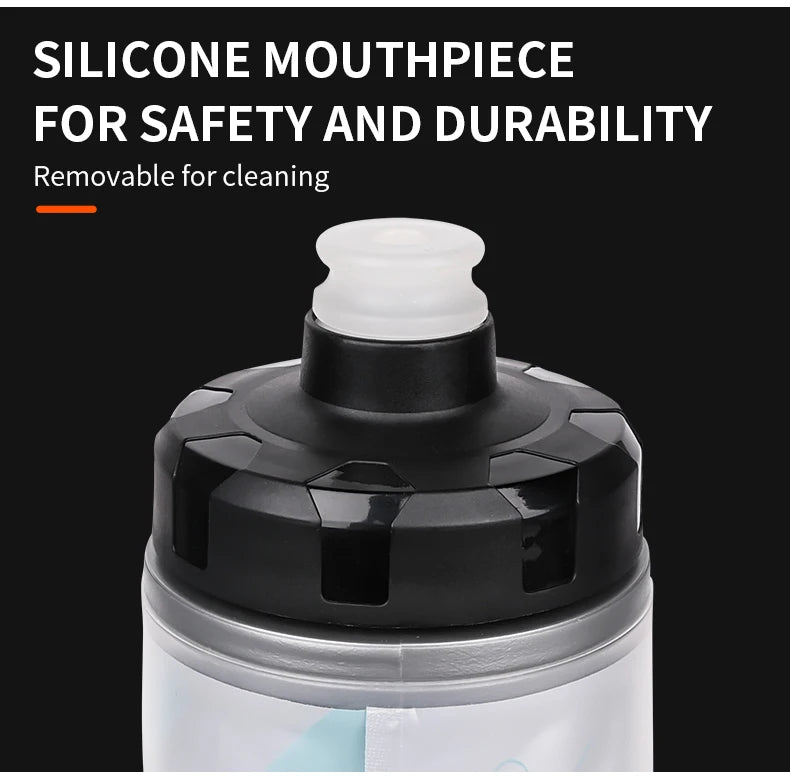 610ML Cycling Keep Cold Water Bottle MTB Road bike Portable Cup Lightweight Outdoor Cycling Water bottle Bike Accessory