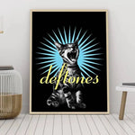 D-Deftones Private Music Poster Self-adhesive Art Waterproof Paper Sticker Coffee House Bar Room