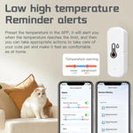 Support Tuya Zigbee Temperature Humidity Sensor Smart Home Device Compatible with Google Home Alexa for Environmental Monitoring