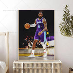 1PC L-LeBron J-James Poster Self-adhesive Art Waterproof Paper Sticker Coffee House Bar Room Wall Decor