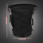Motorcycle 50L Luggage Backpack Multifunction Tail Rack Bag Travel Outdoor Sports Expandable Sissy Bar Backrest Bag With Straps