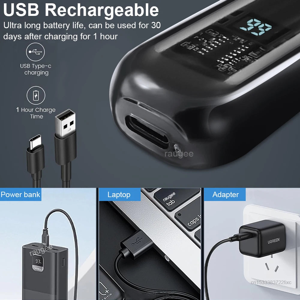 Nose Hair Trimmer Rechargeable Electric Nose Hair Remover Men Eyebrow Hair Shaving Razor Mini Pocket Portable Nose Hair Clipper