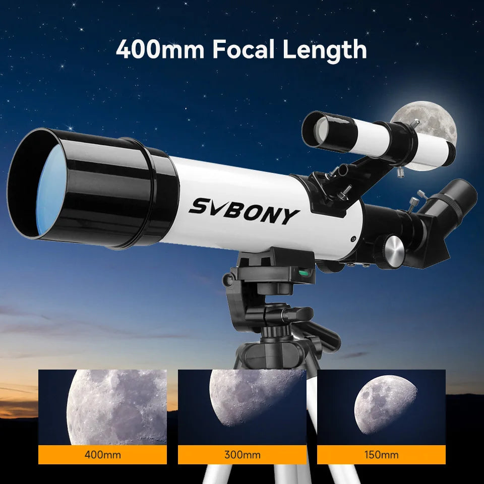 Svbony SV501P 60/70mm Astronomical Telescope Sets,for Planetary and Moon Observation,Gift for  Kids,Beginners and Students