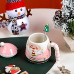 Christmas-themed ceramic cups, holiday mugs, Santa Claus design drinkware, and commemorative gifts, ideal for seasonal gifting