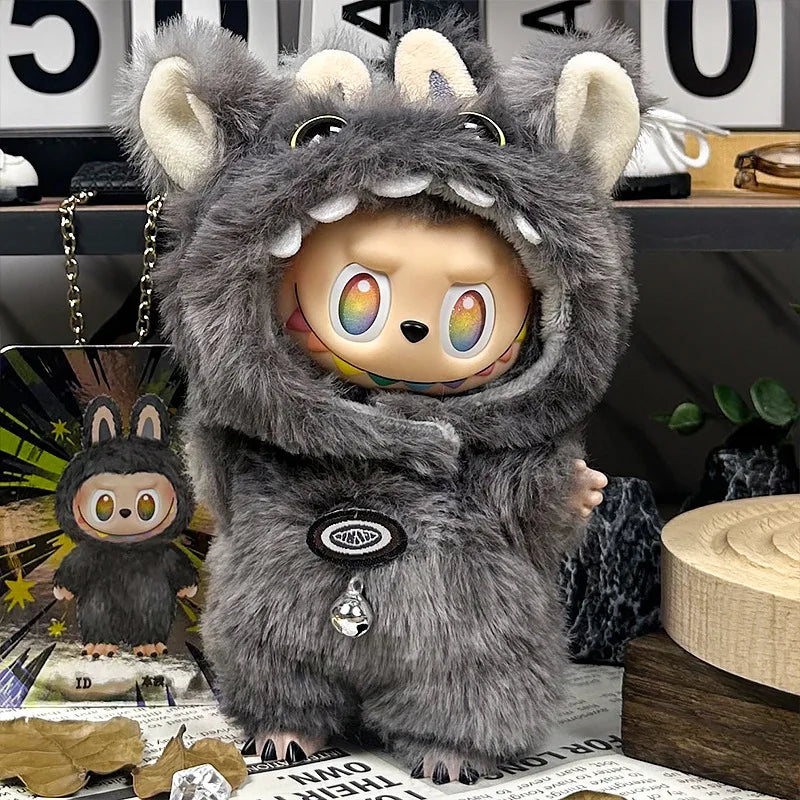 Suitable for labubu sitting party baby clothes 123 generation blind box Labubu baby clothes Labubu cute monster plush suit