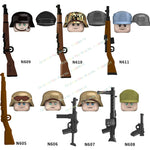 N601-650 MOC Military War Infantry Soldiers Action Figures Creative Bricks Accessories Building Blocks Children's Toys Gifts