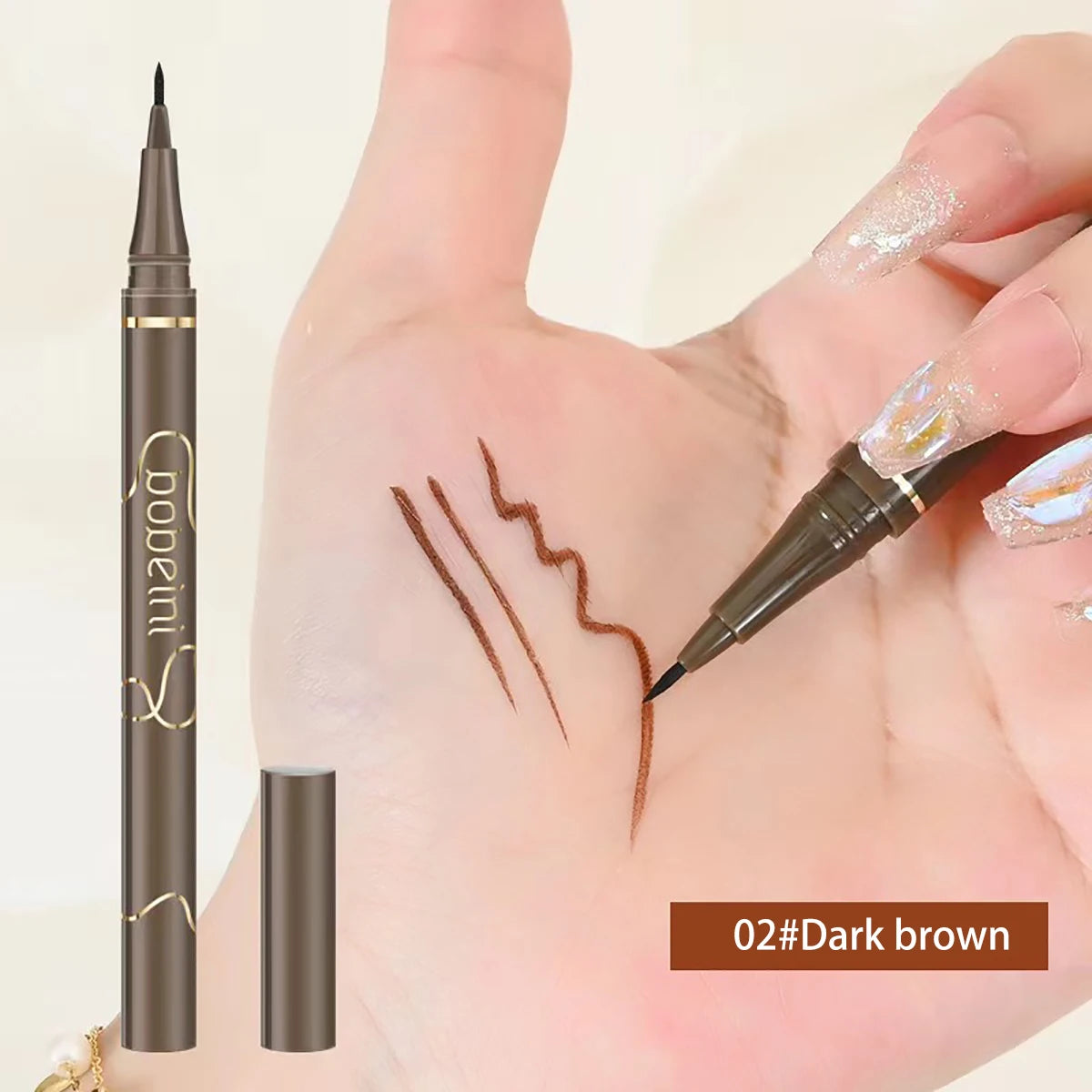 Ultra-Fine Waterproof Liquid Eyeliner – Smudge-Proof, Long-Lasting, Fast-Drying, Easy to Use, Bold Eye Definition for Daily Make