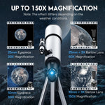 Professional Astronomical Telescope 80500 Monocular 60-150X Zoom HD Night Vision View Moon Star Stargazing Xmas Birthday Gift