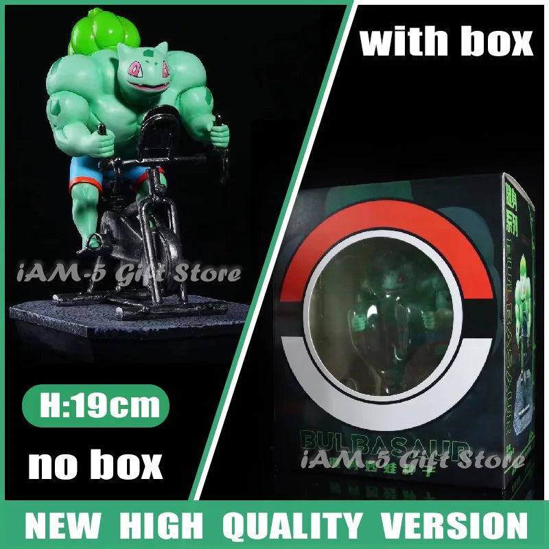 Pokemon Toys GYM Figurines Cartoon Fitness Muscle Man Action Figure Charmander Bulbasuar Squirtle Gengar Fit Model Anime Toys