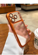 Luxury Matte Hard PC Ultra Slim Case for iPhone 17 Pro Max 17Pro ProMax Plating Camera Film Protector Frosted Shockproof Cover