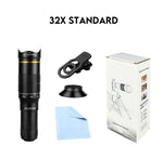 32x Professional Telescope Monocular HD Zoom Phone Lens Camera Telephoto With Tripod Metal Telescope For Tourism Camping