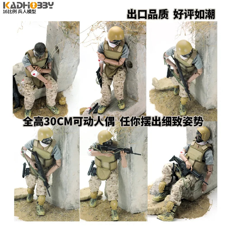 1/6 Action Figure Military Army 30cm Combat Swat Police Soldier With Gun Forces Model Toys