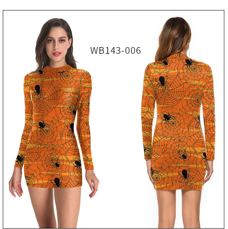 Women's Halloween Costume Dress Cosplay Nurse Costume Uniform Party Sexy Tight Skirt Dress For Female Skeleton Party Carnival