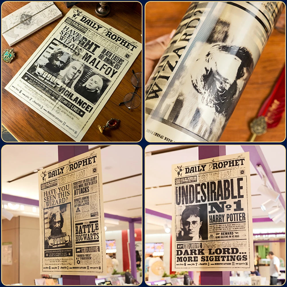 Genuine Harry Potter Raster Poster, Prophet Wanted Poster, Scene Poster, Movie Restoration Multi Scene Gradient Poster