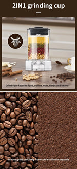 6000W Heavy Duty Commercial Blender Food Processor Stationary Mixer Ice Smoothies for Kitchen High Power Juicer Blender BPA Free