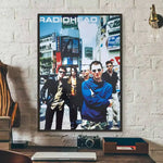 Rock Band R-Radiohead Poster Gallery Prints Self Adhesive Home Decor Decoration Wall Decals Living Room Sticker