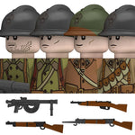 Military WW2 German Navy Armored Troops Building Blocks US 101st Britain Soviet Union Soldiers Infantry Weapons Bricks Toys Kids