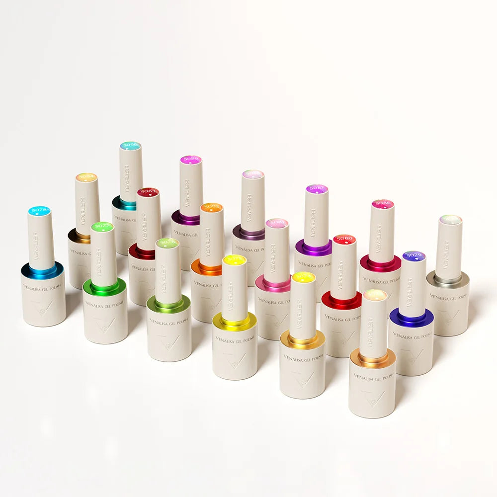 VENALISA 10ml Nail Gel Polish 90Colors HEMA/TPO Free UV LED Soak Off Long Lasting High Gloss Base TopCoat for Salon DIY Manicure