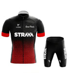 Strava Men's Cycling Set – Jersey & Bib Shorts, Quick-Dry & Breathable
