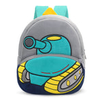 2-4 years old kids engineering backpack cartoon excavator backpack plush kids small school bag toy backpack