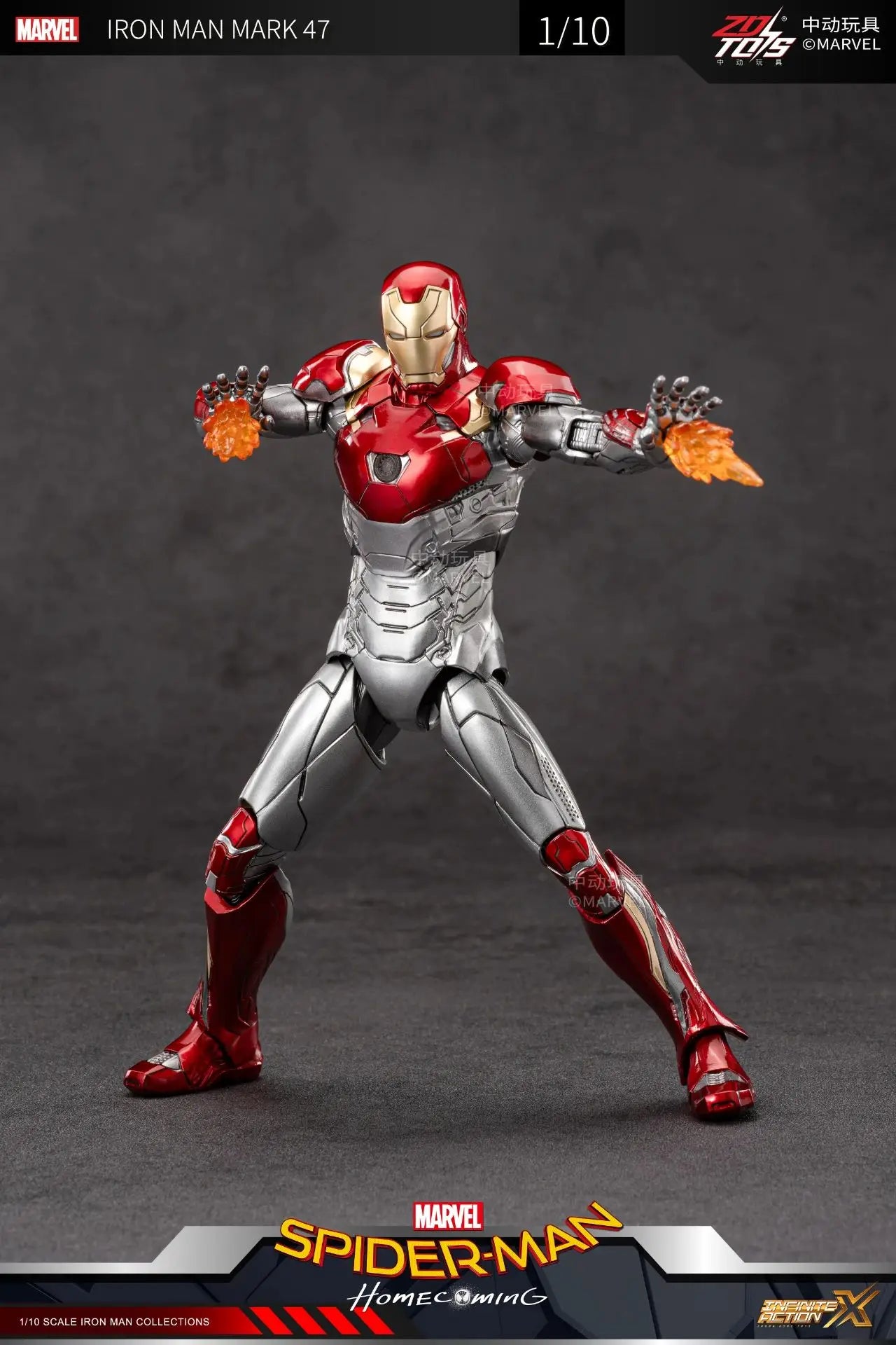 ZD Toys Iron Man MK15 MK16 War Machine MK2 Action Figure Iron Man Mk47 MK35 Red Snapper 1/10 Scale Iron Man Collections Gift