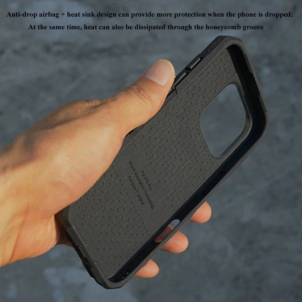 FATBEAR Tactical Military Grade Rugged Shockproof Armor Protective Shell Skin Case Cover for iPhone 16 Pro Max Plus