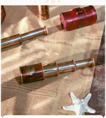 Retro Brass Monocular Telescope Study Desktop Ornaments Home Decoration Model Room Shooting Window Display Handmade Telescope