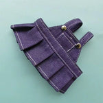 Strap skirt For labubu Big into energe doll T-Shirt Denim strap skirt Baseball Cap clothes Accessories