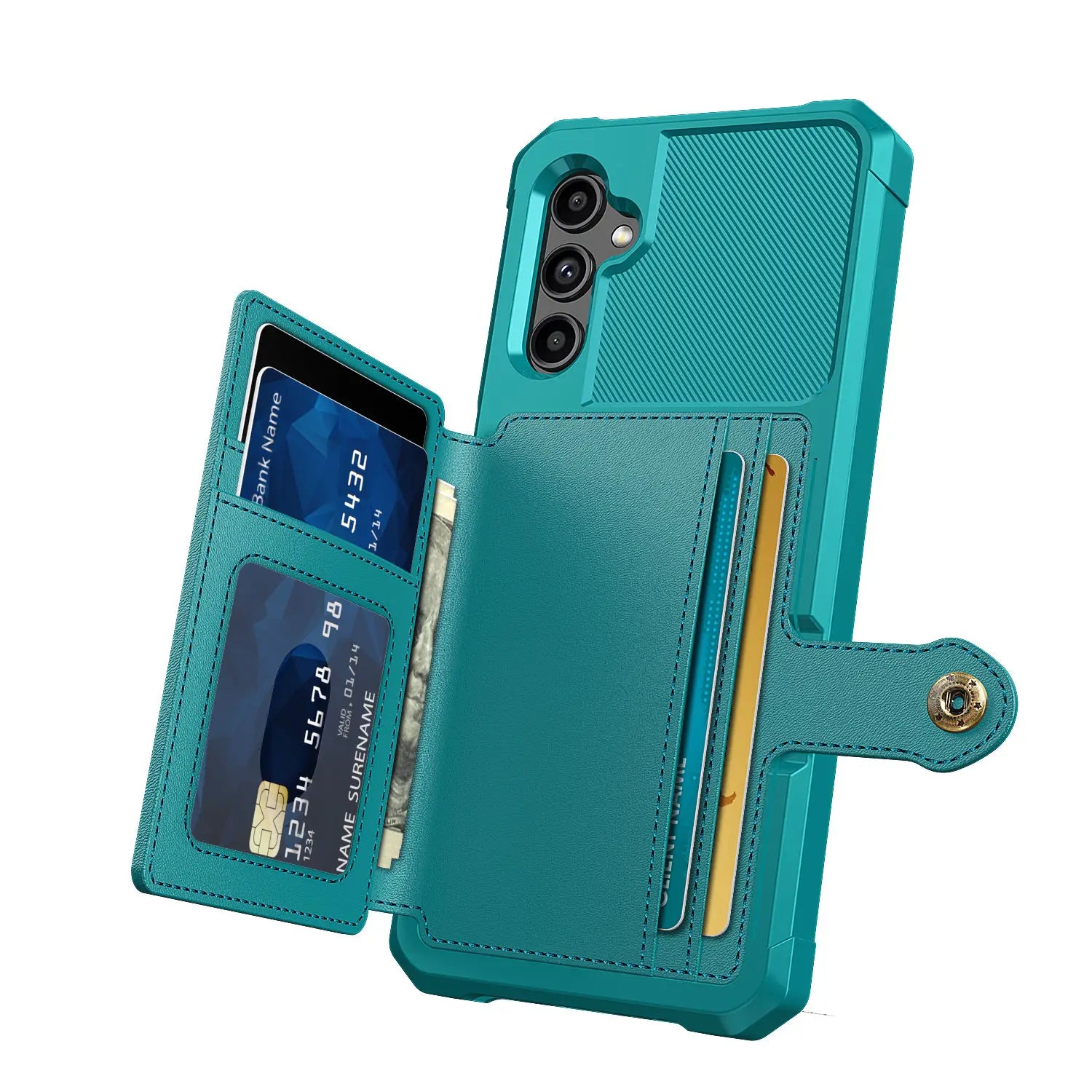 for Samsung Galaxy A12 A52 A72 A13 A33 A53 A73 A14 A34 A54 A24 A25 Case with Card Holder Heavy Duty Leather Flip Wallet Cover