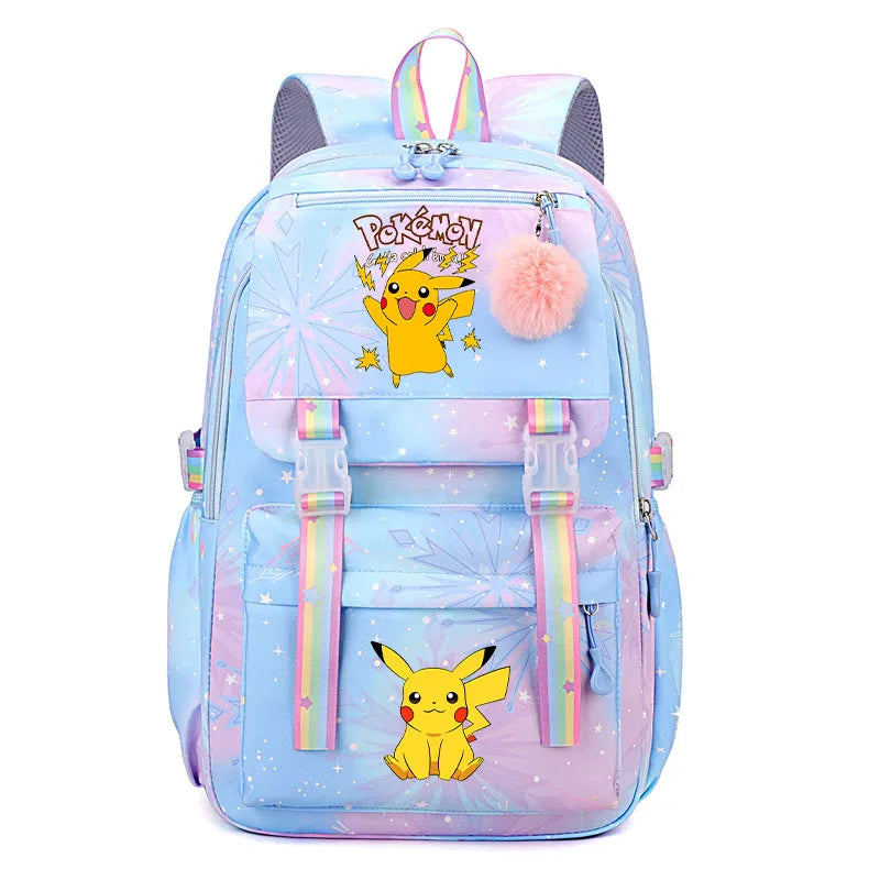Pokémon Backpack for Kids & Teens – Pikachu & Charmander School Bag (Back-to-School Gift)