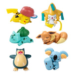 Pokemon Cartoons Anime Figures Toys Snorlax Pikachu Eevee Pocket Monster Figure Doll Model Kids Birthday Gift Bulk Buy Lot
