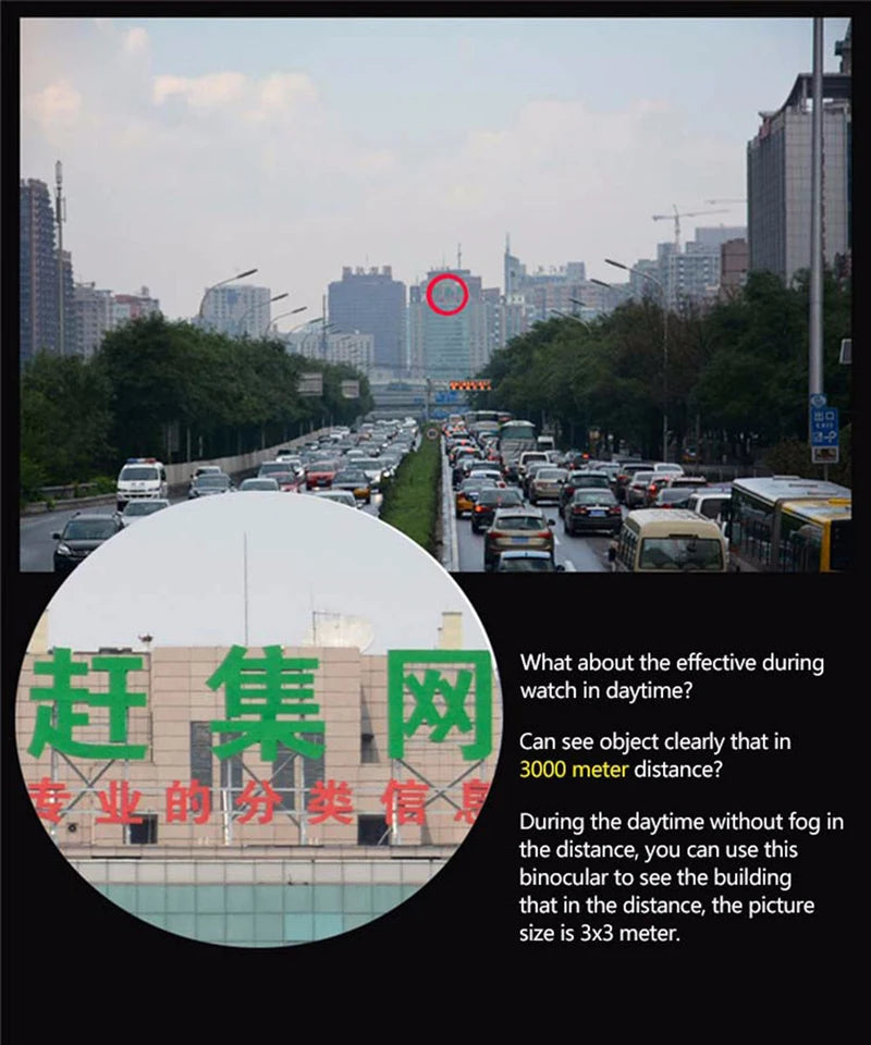 COMET 8x42 10X42 Powerful Binoculars Long Range Waterproof Bak4 Telescope Night Vision High Clarity For Tourism Hunting Camping