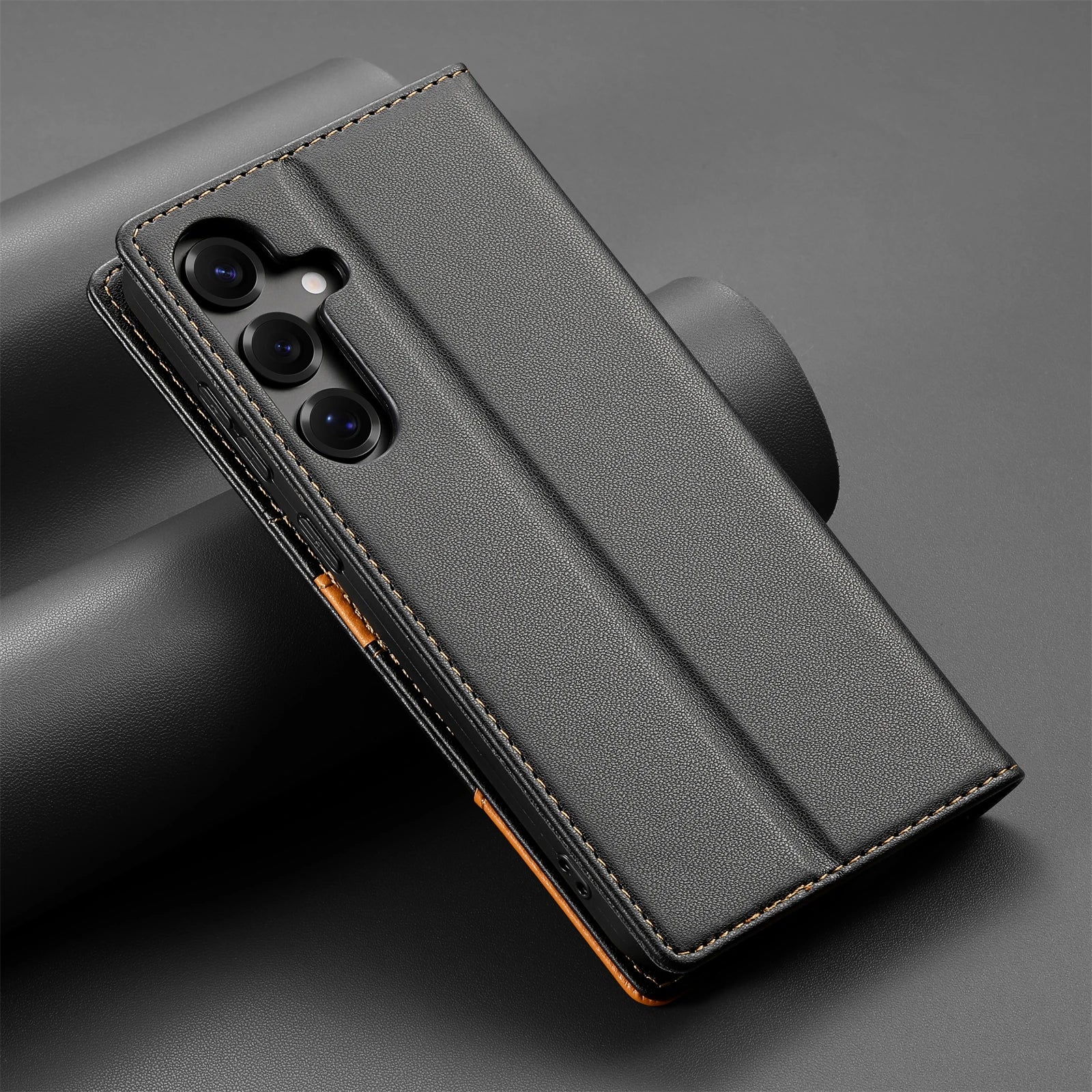 Business Flip Leather Case For Samsung Galaxy A17 A16 A36 A56 A26 A07 A55 A35 A15 A54 A34 A14 A53 A33 A13 Magnetic Wallet Cover