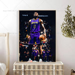 1PC L-LeBron J-James Poster Self-adhesive Art Waterproof Paper Sticker Coffee House Bar Room Wall Decor
