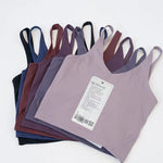 Sports yoga bra with a gathered U-back