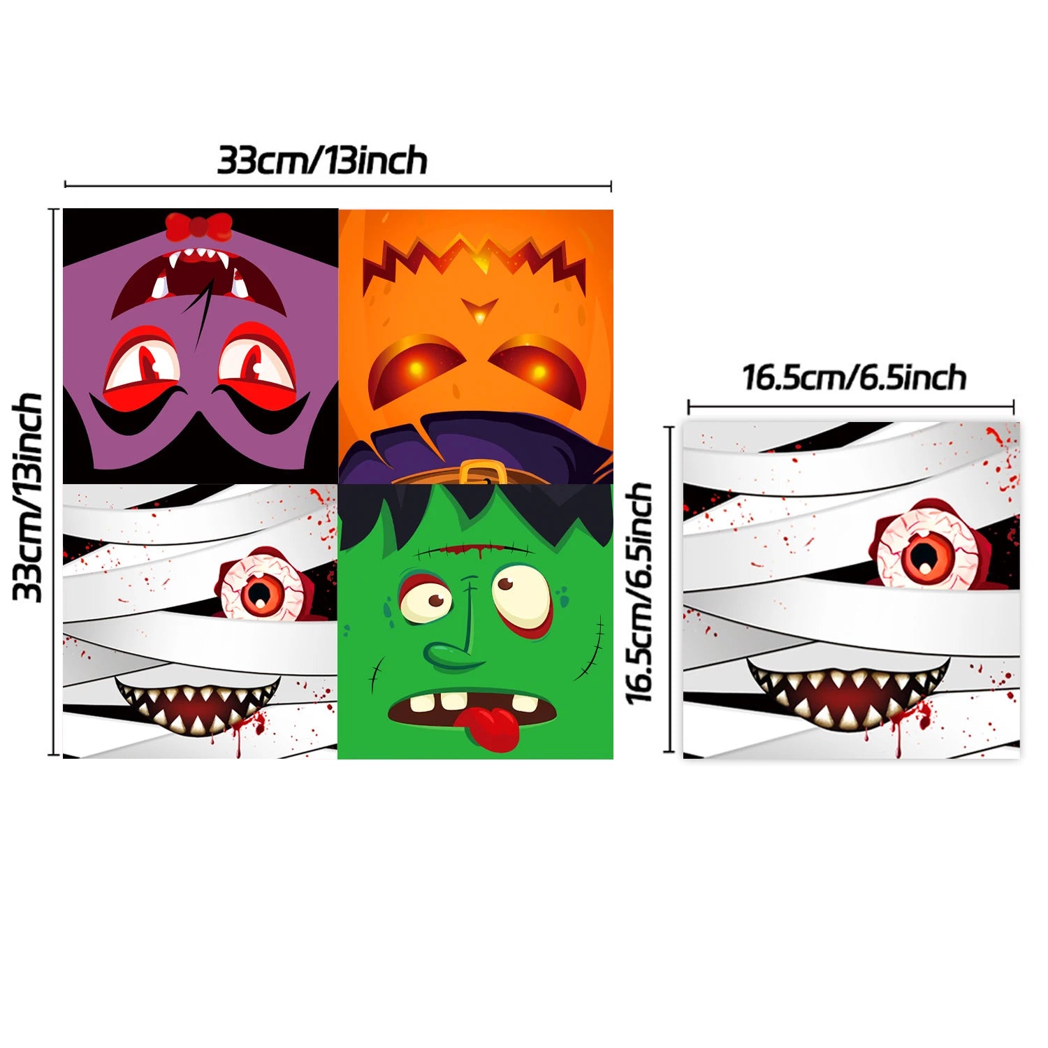 20/40/60/80/100pcs Halloween Theme Party Disposable Napkins Cocktail Napkin Bat Spider Pumpkin Halloween Holiday Decor Tableware