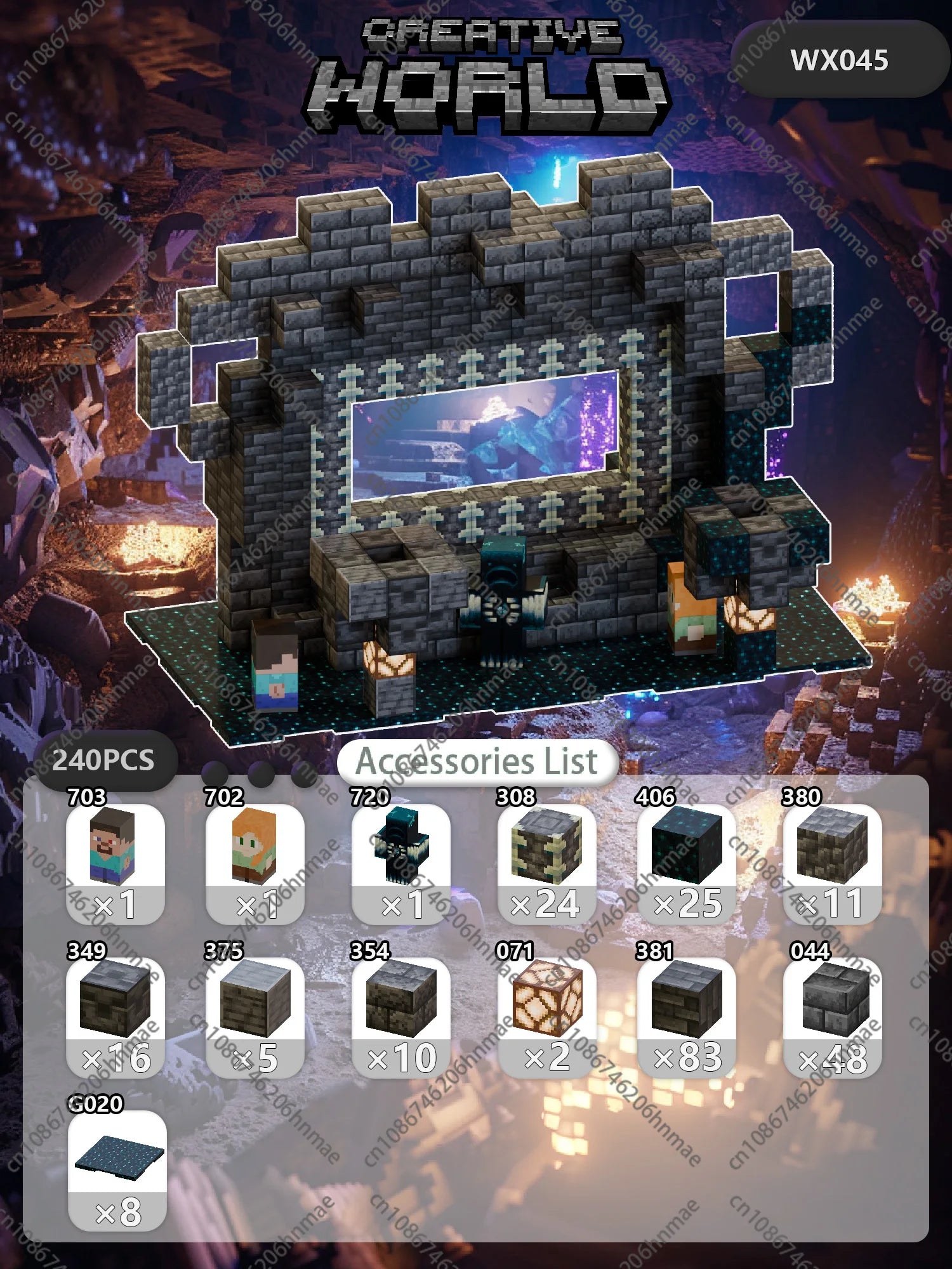 Magnetic Building Blocks Mine World Magnet Cube Set for Boy Girl Kid Age 3+ DIY Pixel style Model Base plate STEM Toy Baseplate