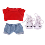 Doll Clothes Set For labubu 17cm Plush Doll Accessories Girl's Toys Birthday And Christmas Gifts