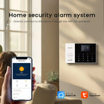 PGST Residential Tuya Smart Gsm Wifi Alarm System for Home Wireless Security Alarm House Smart Life App Control work with ALexa