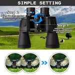20x50 Military Binoculars for Adults with Smartphone Adapter With BAK4 Prism FMC Lens Telescope Tactical Binoculars for Hiking