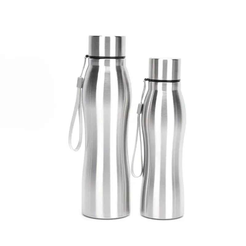 Stainless Steel Water Bottle Gourd Shape Sports Bottle Outdoor Tourism Direct Drinking Hand Rope Tumbler 750/1000ml