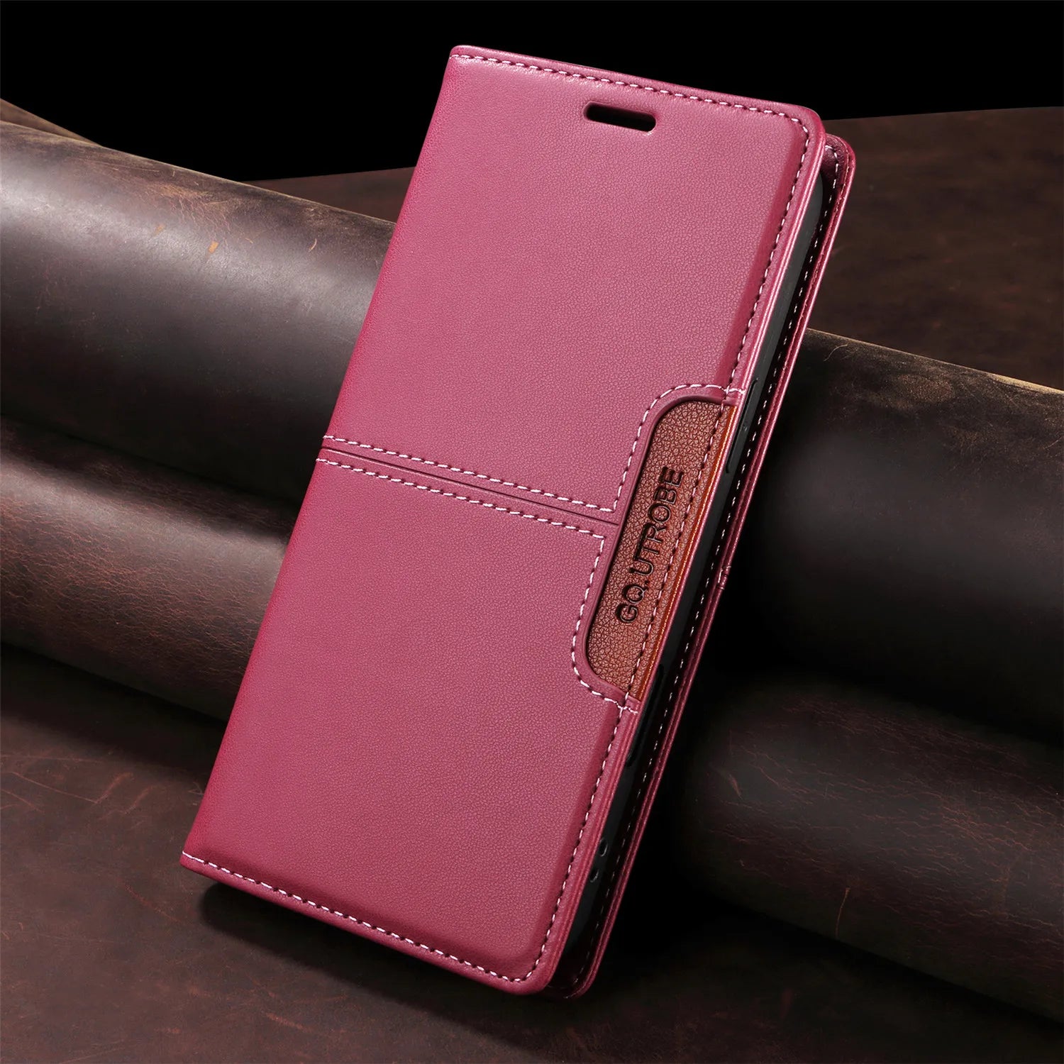 Leather Flip Phone Case For Samsung Galaxy S10 Plus S20 S21 FE S22 S23 S24 S25 Note20 Ultra Magnetic Wallet Bracket Protect Cove