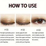 Double Head Eyeshadow Stick Colorful Shimmer Brown High Waterproof Cream Eyes Shadow Pencil Long Lasting Makeup Cosmetic