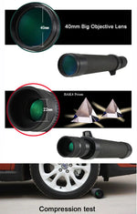 Baigish Monocular Zoom Telescope 8-24x40 HD Powerful Metal Optical Lens Astronomical With Long Range Original Bak4 Russian Black