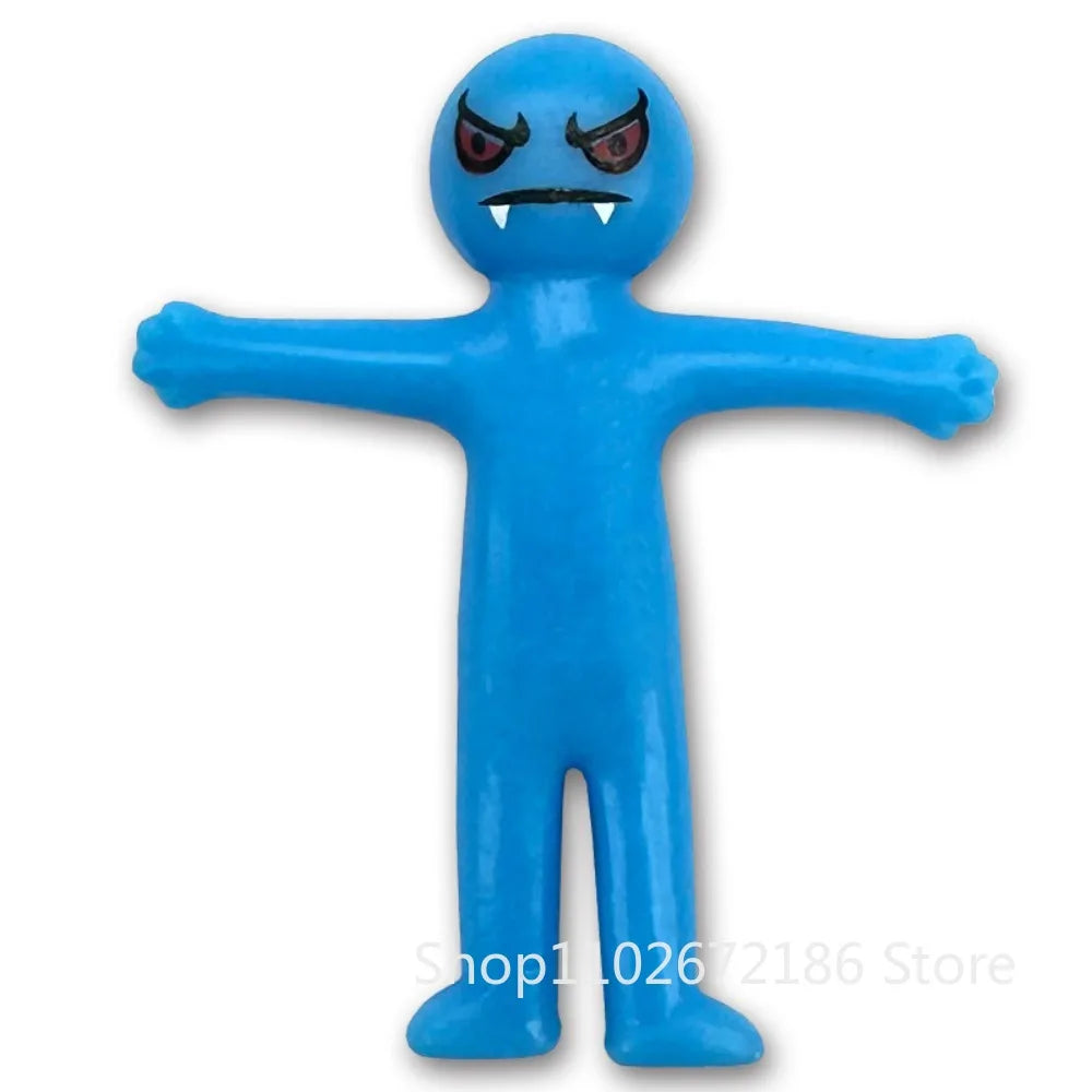 12/24/36 Pcs Mini Colorful Stretching and Reducing Stress Little People Halloween Birthday Party Gift Carnival Gift Pack Filler