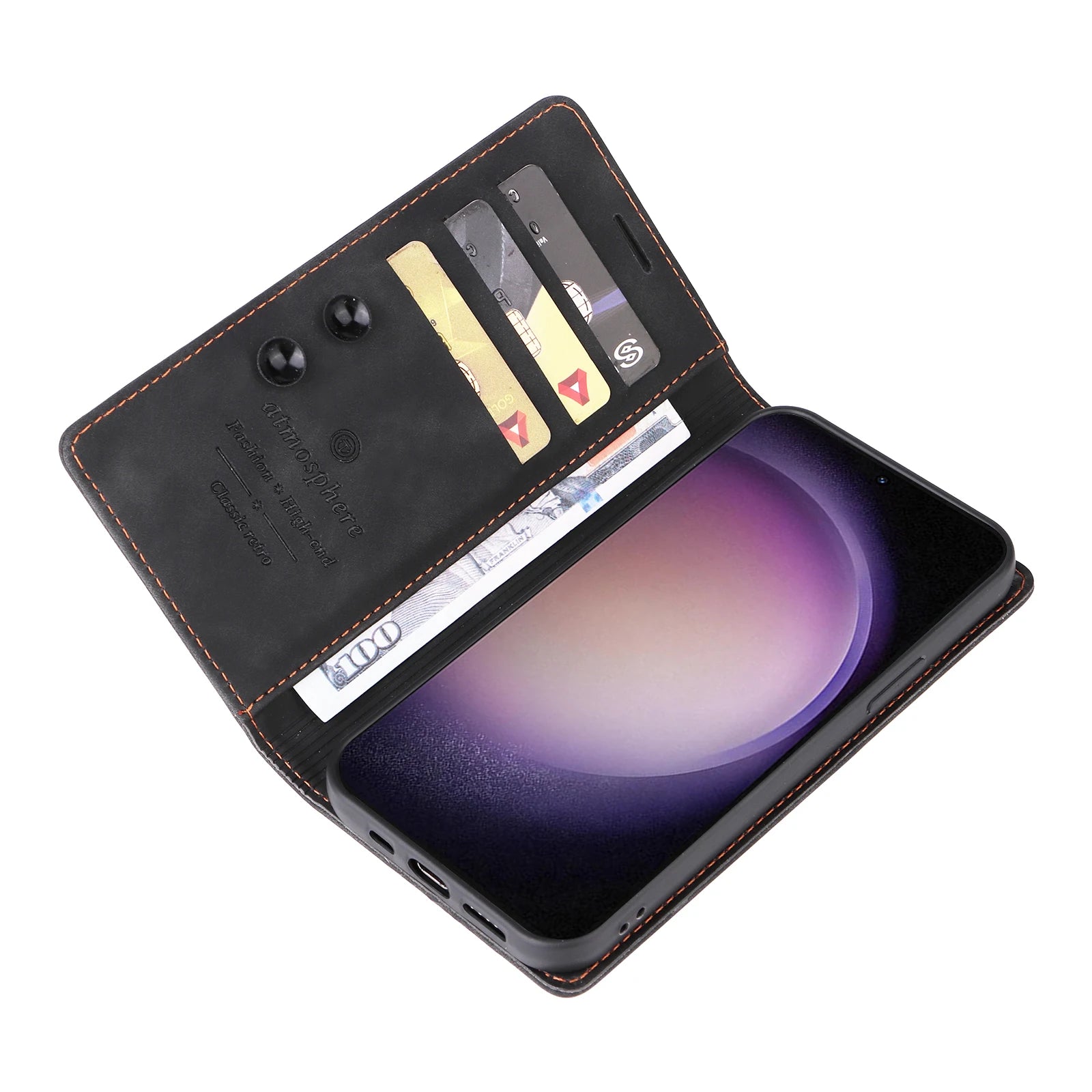 Ultrathin Leather Flip Case For Samsung Galaxy S25 S24 S23 FE S22 Ultra S21 S20 Plus S10 Note 20 5G Business Wallet Phone Cover