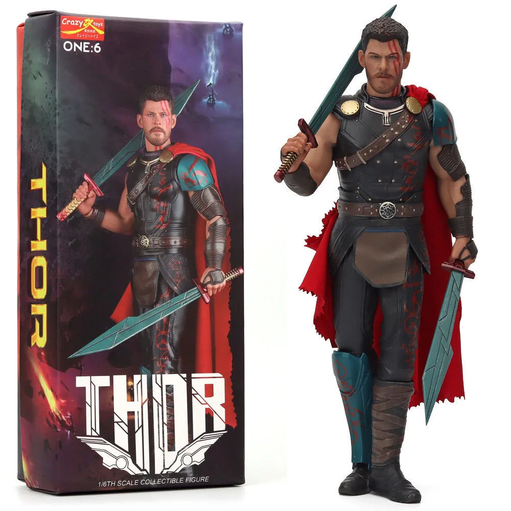 Marvel Super-Heroes Anime Figure Series Captain Marvel Thor Action Figure Toys 1/6 Statue Models Collection Toy Gifts Toys