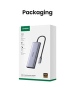 UGREEN USB-C HUB to 4K60Hz HDMI RJ45 Gigabit PD100W SD&TF USB3.0 5Gbps Splitter for MacBook Laptop Accessories Docking Station